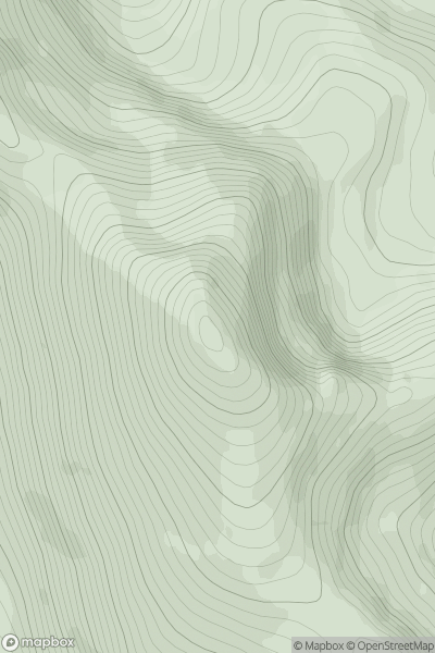 Thumbnail image for Sgurr Mor [The Fannaichs] showing contour plot for surrounding peak